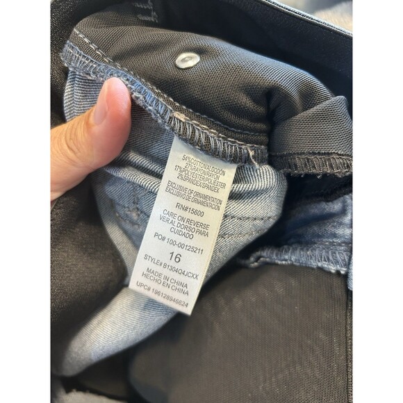 Democracy Jeans Women's Size 16 Blue "Ab" Technology Skinny Cropped Denim Jeans - Picture 6 of 6